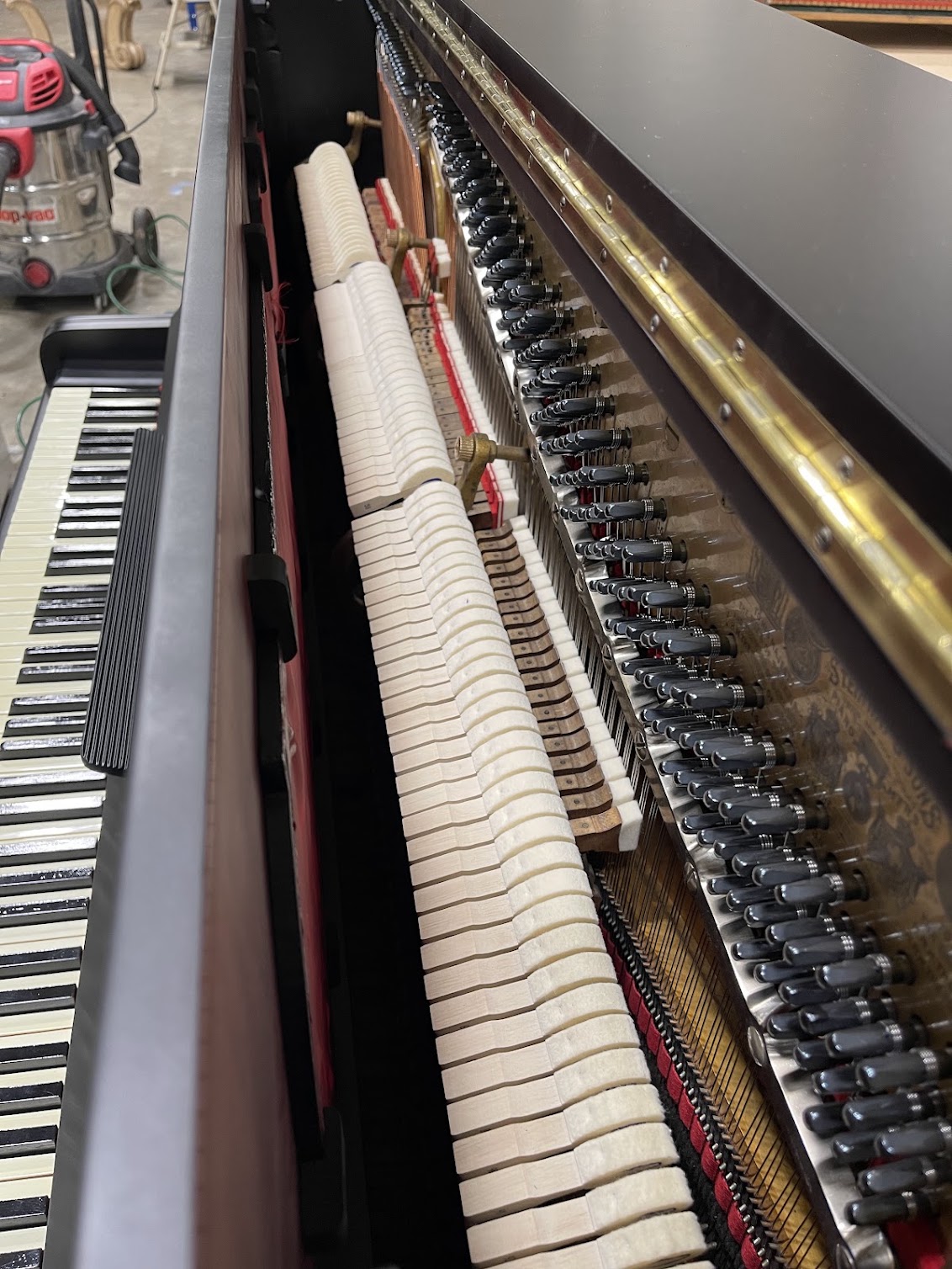 Soundboard Restored soundboard of a piano