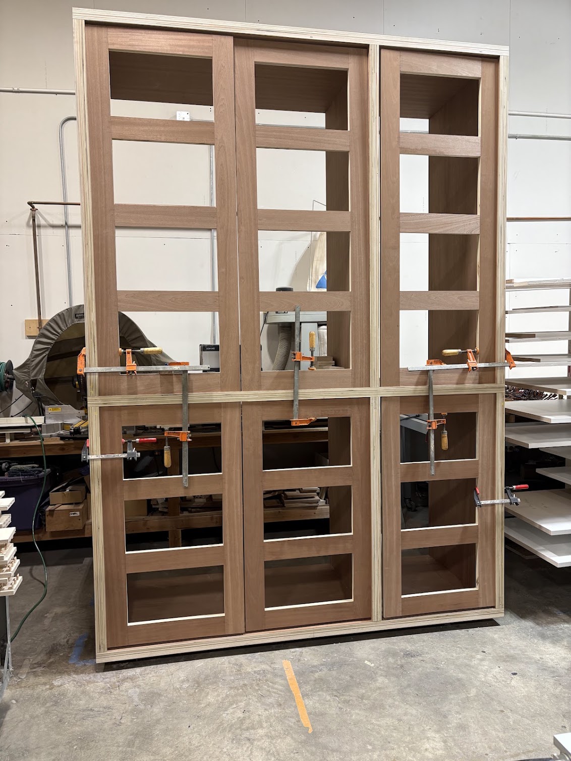 Vestment Closet 2 Custom vestment closet in progress